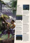Scan of the walkthrough of Turok: Dinosaur Hunter published in the magazine 64 Magazine 02, page 1