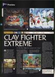 Scan of the preview of ClayFighter 63 1/3 published in the magazine 64 Magazine 02, page 1