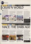 Scan of the preview of Cruis'n World published in the magazine 64 Magazine 02, page 3