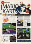 Scan of the review of Mario Kart 64 published in the magazine 64 Magazine 03, page 1