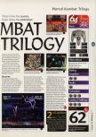 Scan of the review of Mortal Kombat Trilogy published in the magazine 64 Magazine 03, page 2