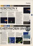 Scan de la preview de Earthworm Jim 3D paru dans le magazine 64 Magazine 03, page 1