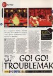 Scan of the review of Mischief Makers published in the magazine 64 Magazine 04, page 1