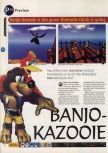 Scan of the preview of Banjo-Kazooie published in the magazine 64 Magazine 04, page 1