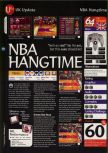 Scan of the review of NBA Hangtime published in the magazine 64 Magazine 05, page 1