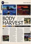 Scan de la preview de Body Harvest paru dans le magazine 64 Magazine 05, page 2