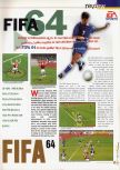 Scan of the review of FIFA 64 published in the magazine 64 Extreme 2, page 1