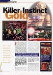 Scan du test de Killer Instinct Gold paru dans le magazine 64 Extreme 2, page 1