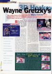Scan of the review of Wayne Gretzky's 3D Hockey published in the magazine 64 Extreme 2, page 1