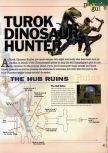 Scan of the walkthrough of Turok: Dinosaur Hunter published in the magazine 64 Extreme 2, page 1