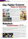 Scan de la preview de ClayFighter 63 1/3 paru dans le magazine 64 Extreme 1, page 2