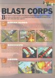 Scan of the walkthrough of Blast Corps published in the magazine 64 Extreme 3, page 1