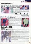 Scan of the preview of Chameleon Twist published in the magazine 64 Extreme 3, page 1