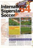 Scan of the review of International Superstar Soccer 64 published in the magazine 64 Extreme 4, page 1