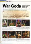 Scan of the preview of War Gods published in the magazine 64 Extreme 4, page 8