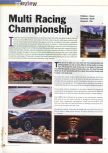 Scan of the preview of Multi Racing Championship published in the magazine 64 Extreme 4, page 1