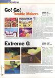 Scan de la preview de Mischief Makers paru dans le magazine 64 Extreme 4, page 1