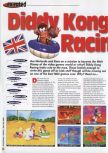 Scan of the review of Diddy Kong Racing published in the magazine 64 Extreme 8, page 1