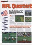 Scan of the review of NFL Quarterback Club '98 published in the magazine 64 Extreme 8, page 1