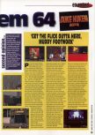 Scan of the review of Duke Nukem 64 published in the magazine 64 Extreme 8, page 2