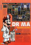 Scan of the review of Dr. Mario 64 published in the magazine N64 56, page 1