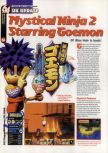 Scan of the review of Mystical Ninja 2 published in the magazine 64 Magazine 29, page 1