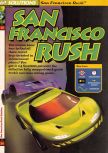 Scan of the walkthrough of San Francisco Rush published in the magazine 64 Solutions 03, page 1