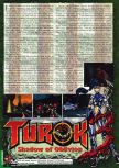 Scan of the preview of Turok 3: Shadow of Oblivion published in the magazine Game Fan 83, page 7