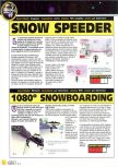 Scan de la preview de 1080 Snowboarding paru dans le magazine Magazine 64 02, page 1