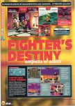 Scan of the preview of Fighters Destiny published in the magazine Magazine 64 02, page 4