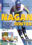 Scan of the review of Nagano Winter Olympics 98 published in the magazine Magazine 64 02, page 1