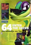 Scan of the preview of Gex 64: Enter the Gecko published in the magazine Magazine 64 07, page 6