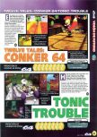 Scan de la preview de Conker's Bad Fur Day paru dans le magazine Magazine 64 07, page 1