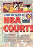 Scan of the review of Kobe Bryant in NBA Courtside published in the magazine Magazine 64 07, page 1