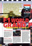 Scan de la preview de F-1 World Grand Prix paru dans le magazine Magazine 64 09, page 7