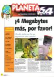 Scan de l'article ¡4 Megabytes más, por favor! paru dans le magazine Magazine 64 11, page 1