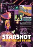 Scan du test de Starshot : Panique au Space Circus paru dans le magazine Magazine 64 13, page 1