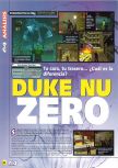 Scan of the review of Duke Nukem Zero Hour published in the magazine Magazine 64 18, page 1
