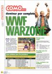 Scan of the walkthrough of WWF War Zone published in the magazine Magazine 64 19, page 1