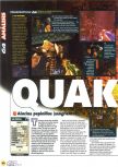 Scan du test de Quake II paru dans le magazine Magazine 64 21, page 1