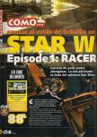 Scan of the walkthrough of Star Wars: Episode I: Racer published in the magazine Magazine 64 22, page 1
