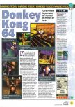Scan of the preview of Donkey Kong 64 published in the magazine Magazine 64 23, page 1