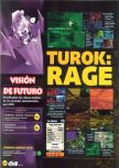 Scan of the preview of Turok: Rage Wars published in the magazine Magazine 64 23, page 7