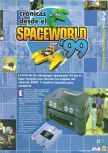 Scan de l'article Crónicas desde el Spaceworld '99 paru dans le magazine Magazine 64 24, page 1