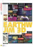 Scan du test de Earthworm Jim 3D paru dans le magazine Magazine 64 25, page 1