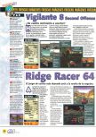 Scan of the preview of Ridge Racer 64 published in the magazine Magazine 64 26, page 7