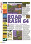 Scan of the review of Road Rash 64 published in the magazine Magazine 64 26, page 1