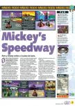 Scan of the preview of Mickey's Speedway USA published in the magazine Magazine 64 36, page 10
