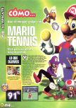 Scan of the walkthrough of Mario Tennis published in the magazine Magazine 64 37, page 1