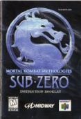 Scan of manual of Mortal Kombat Mythologies: Sub-Zero